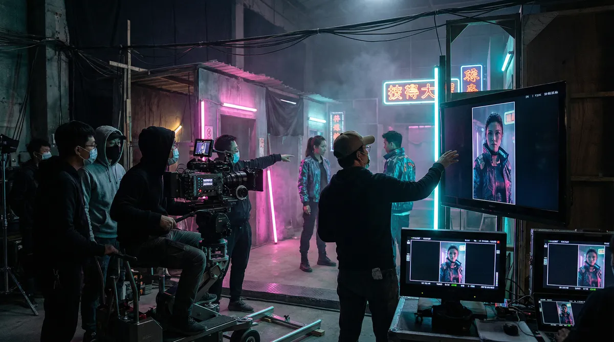 小视频 短剧拍摄现场花絮