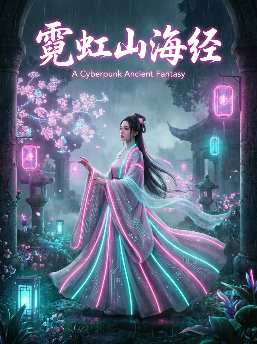 小视频 古风奇缘短剧 - 霓虹山海经海报